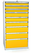 Schubladenschränke 1373 x 710 x 600 - 9x Schubladen